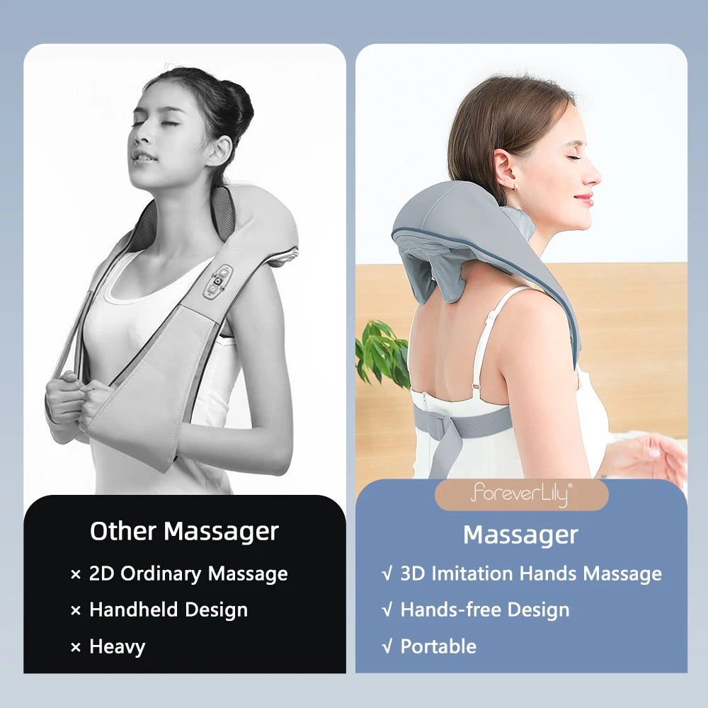 MASSOVIA™  Neck & Shoulder Hand-Like Massager