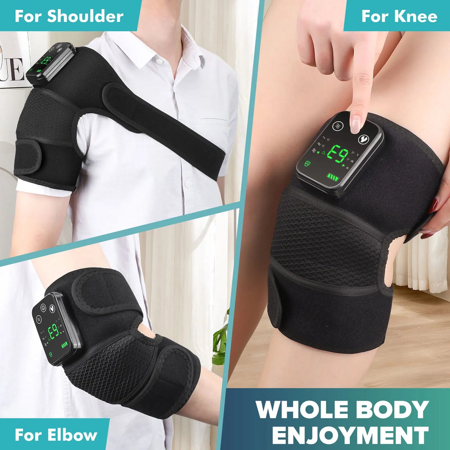 MASSOVIA™ ReliefChain Knee, Shoulder & Neck Massager